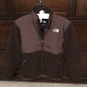 Girls large Northface fleece coat.